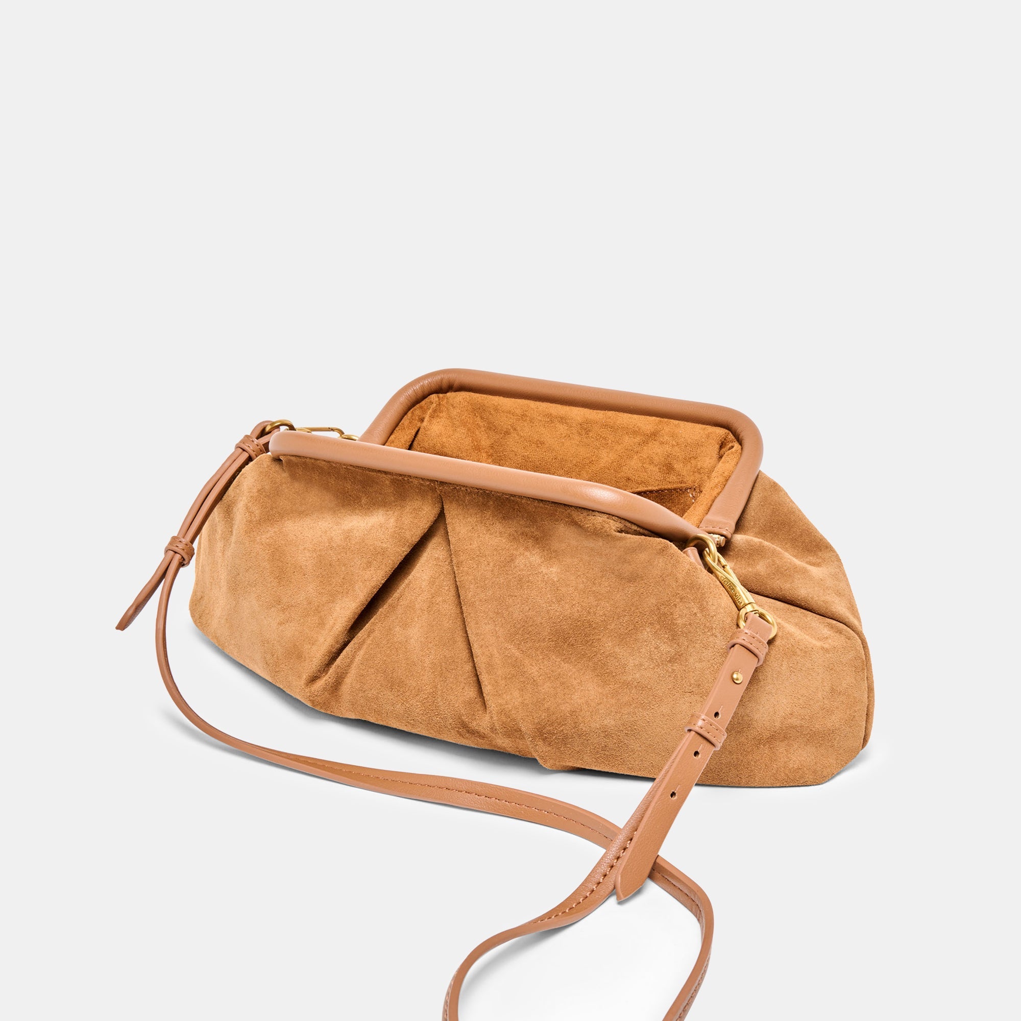 Sahara Cognac Suede Clutch | Dolce Vita Women