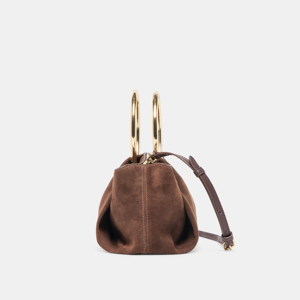Channing Espresso Suede Handbag | Women Dolce Vita