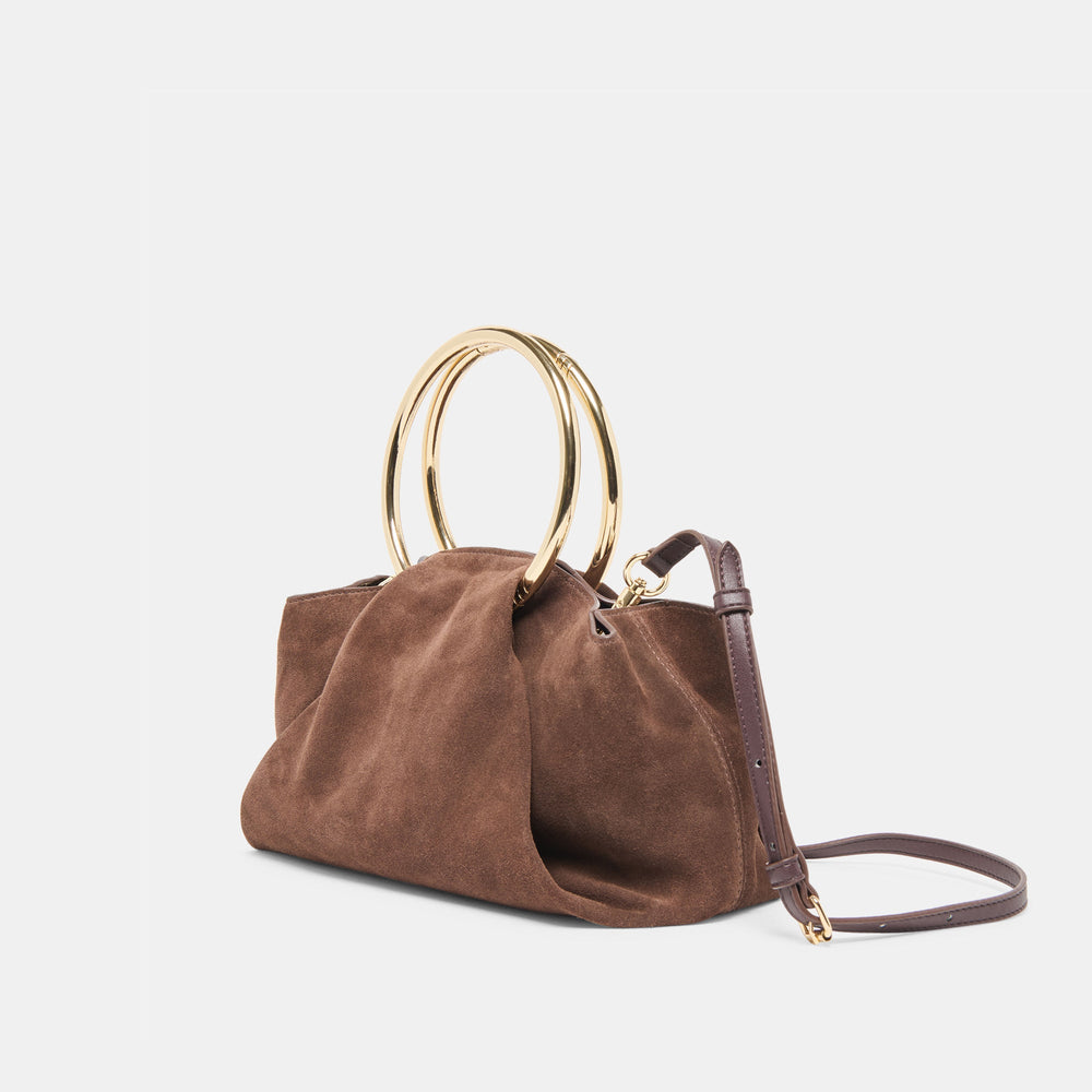 Channing Espresso Suede Handbag | Women Dolce Vita