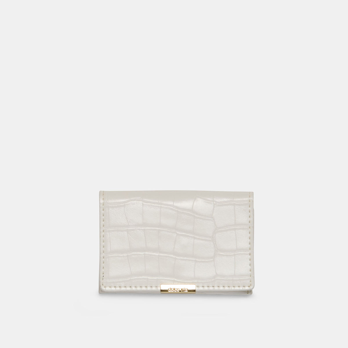 Mini-Me White Croco Stella Wallet | Dolce Vita Women