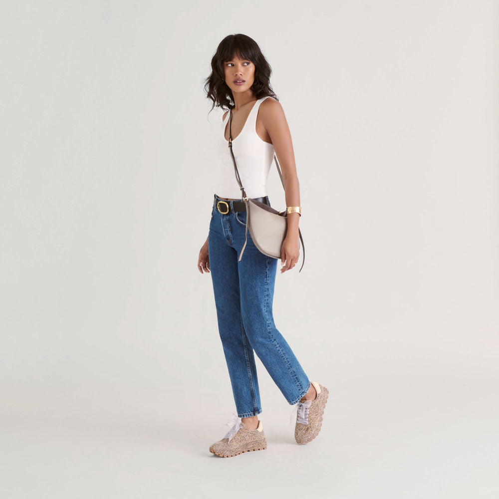 Burano Grey Leather Crossbody | Dolce Vita Women