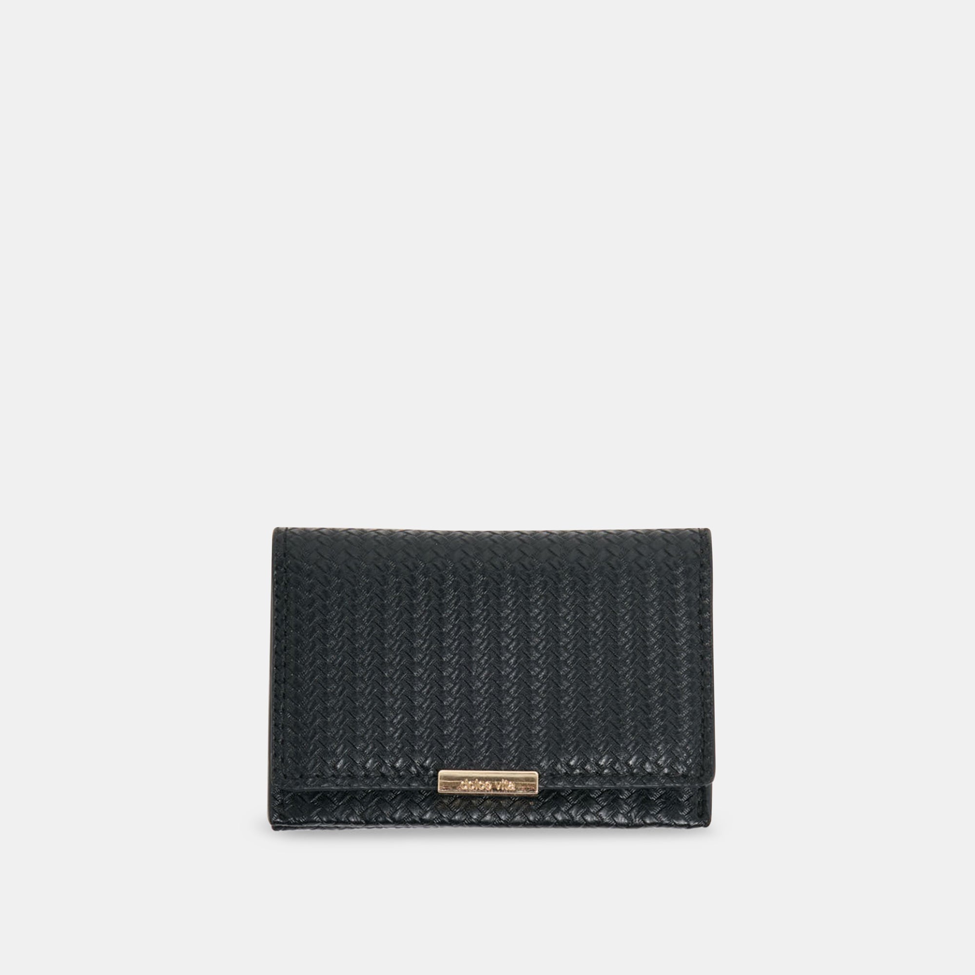 Mini-Me Black Woven Stella Wallet | Dolce Vita Women