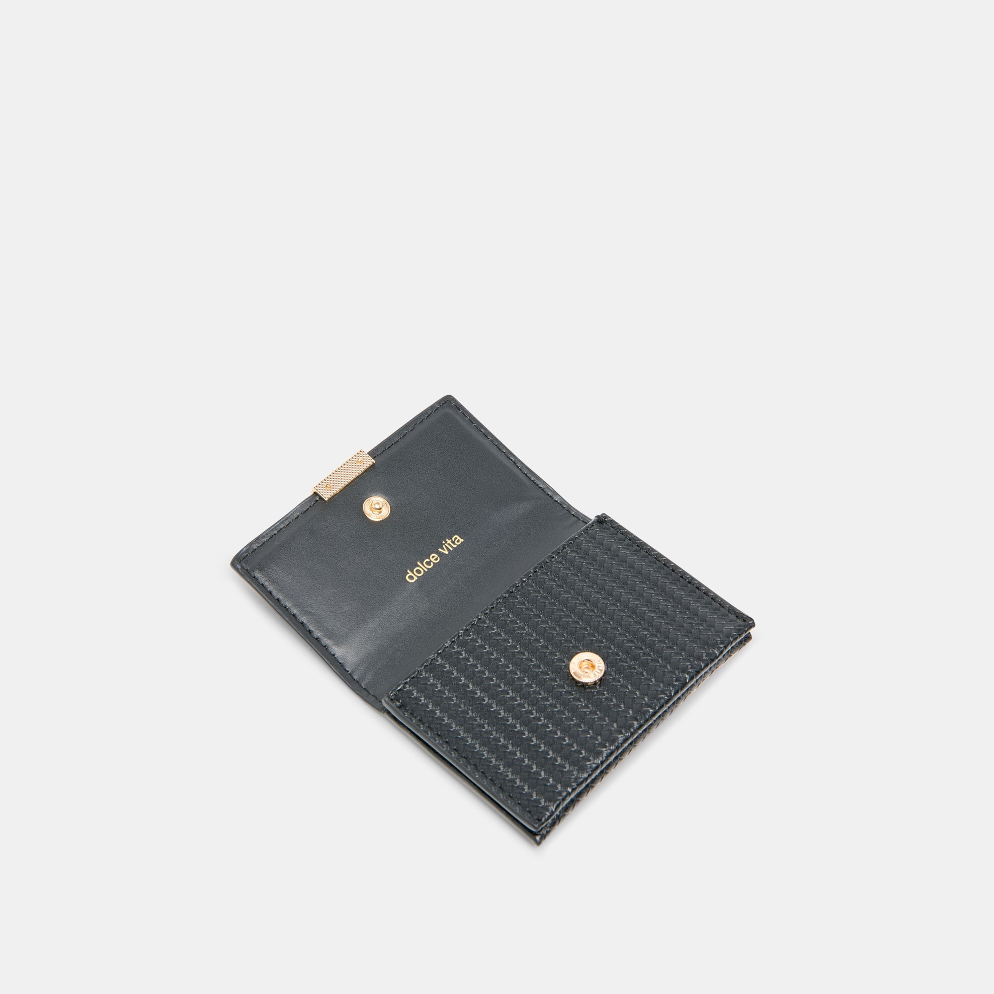 Mini-Me Black Woven Stella Wallet | Dolce Vita Women