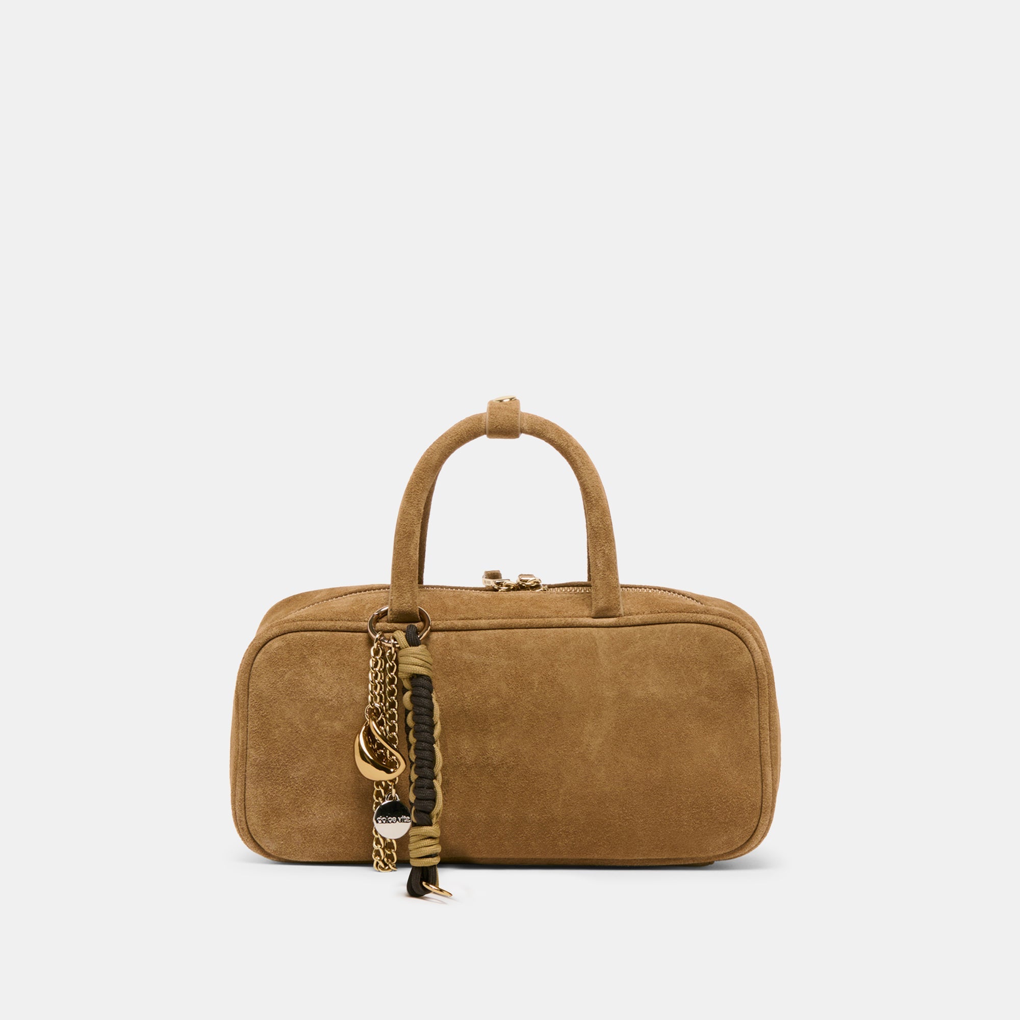 SANTINA HANDBAG TAUPE SUEDE | Women Dolce Vita