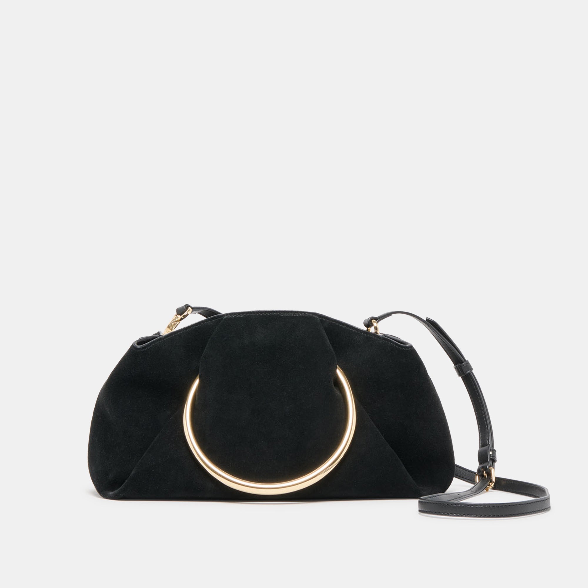 Channing Black Suede Handbag | Women Dolce Vita