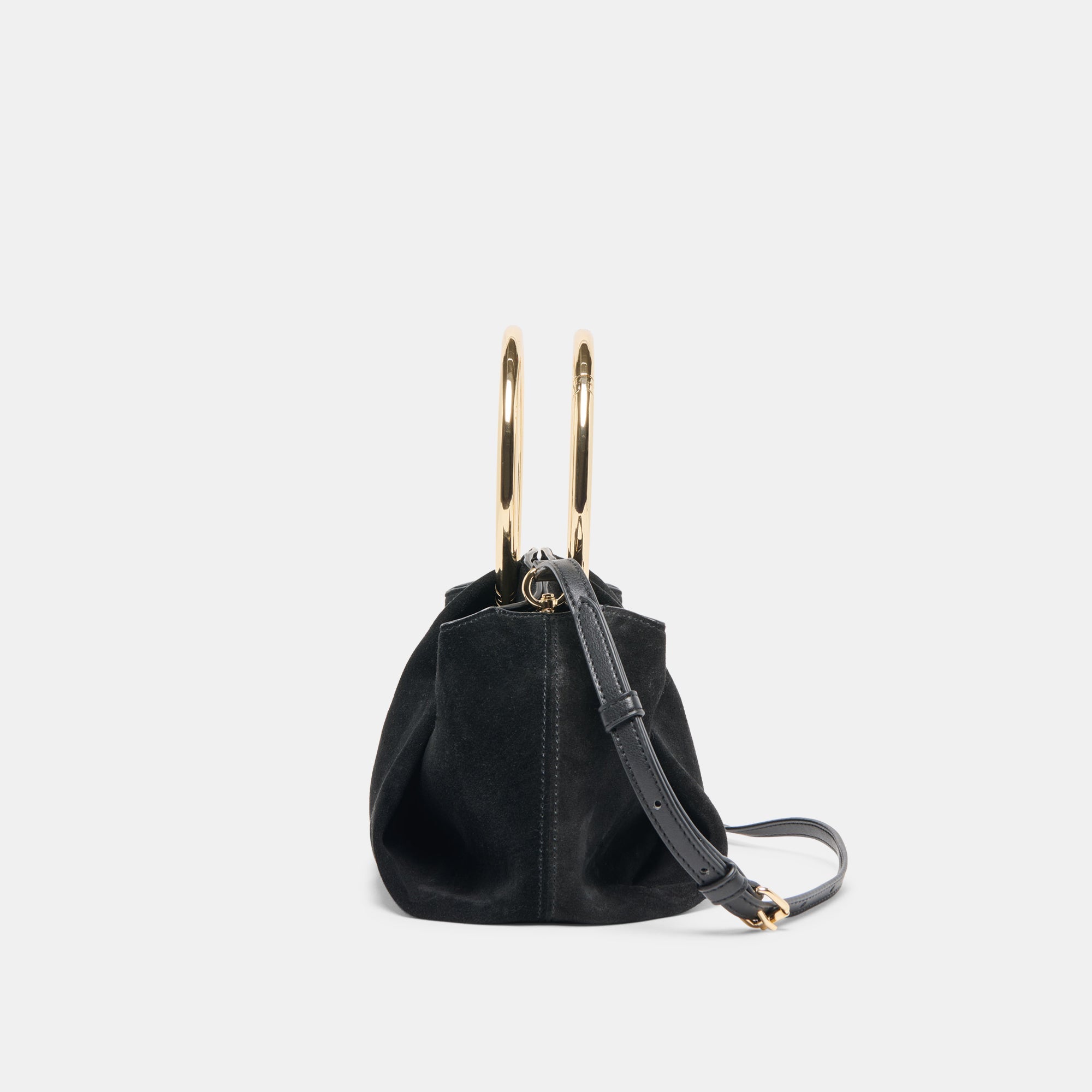 Channing Black Suede Handbag | Women Dolce Vita