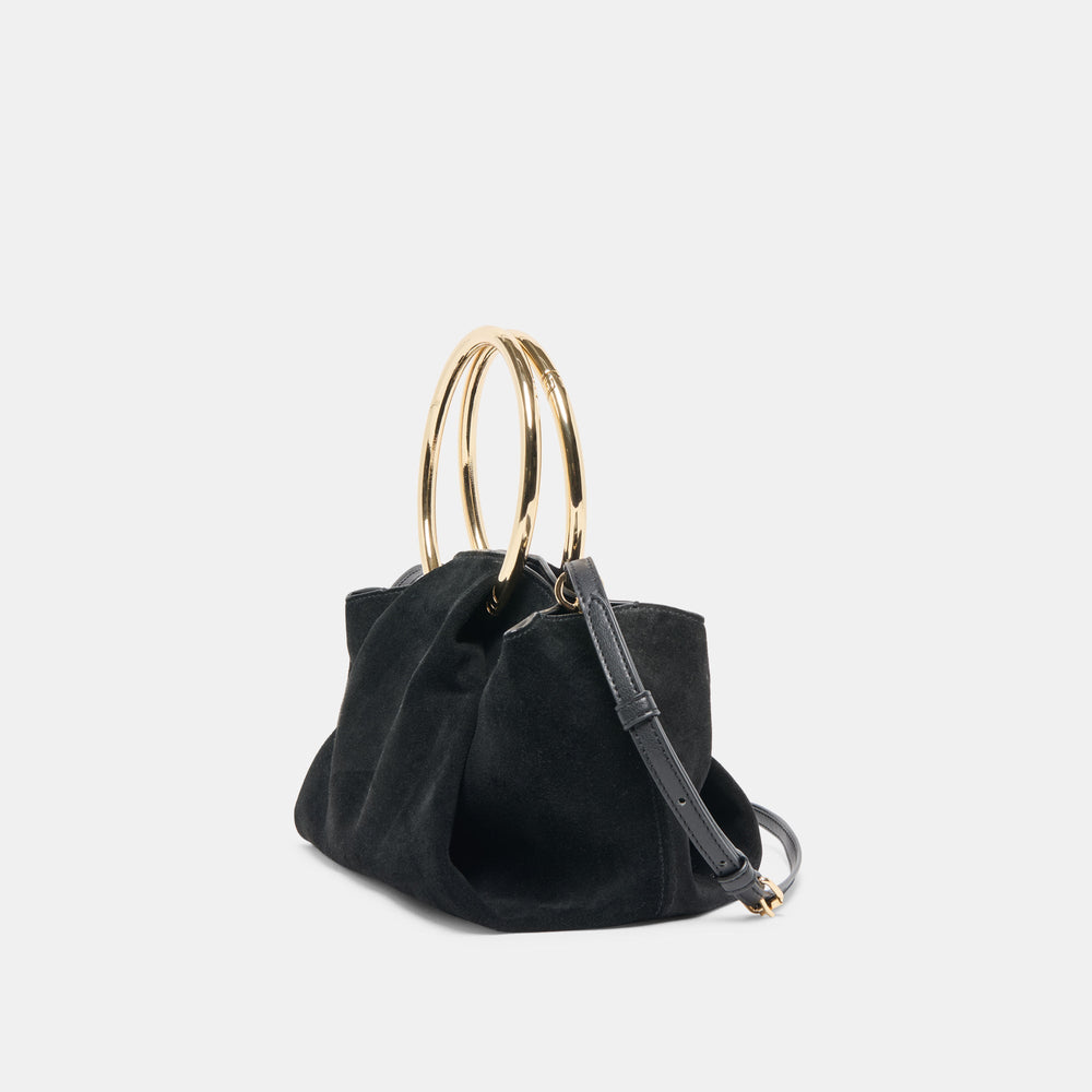 Channing Black Suede Handbag | Women Dolce Vita