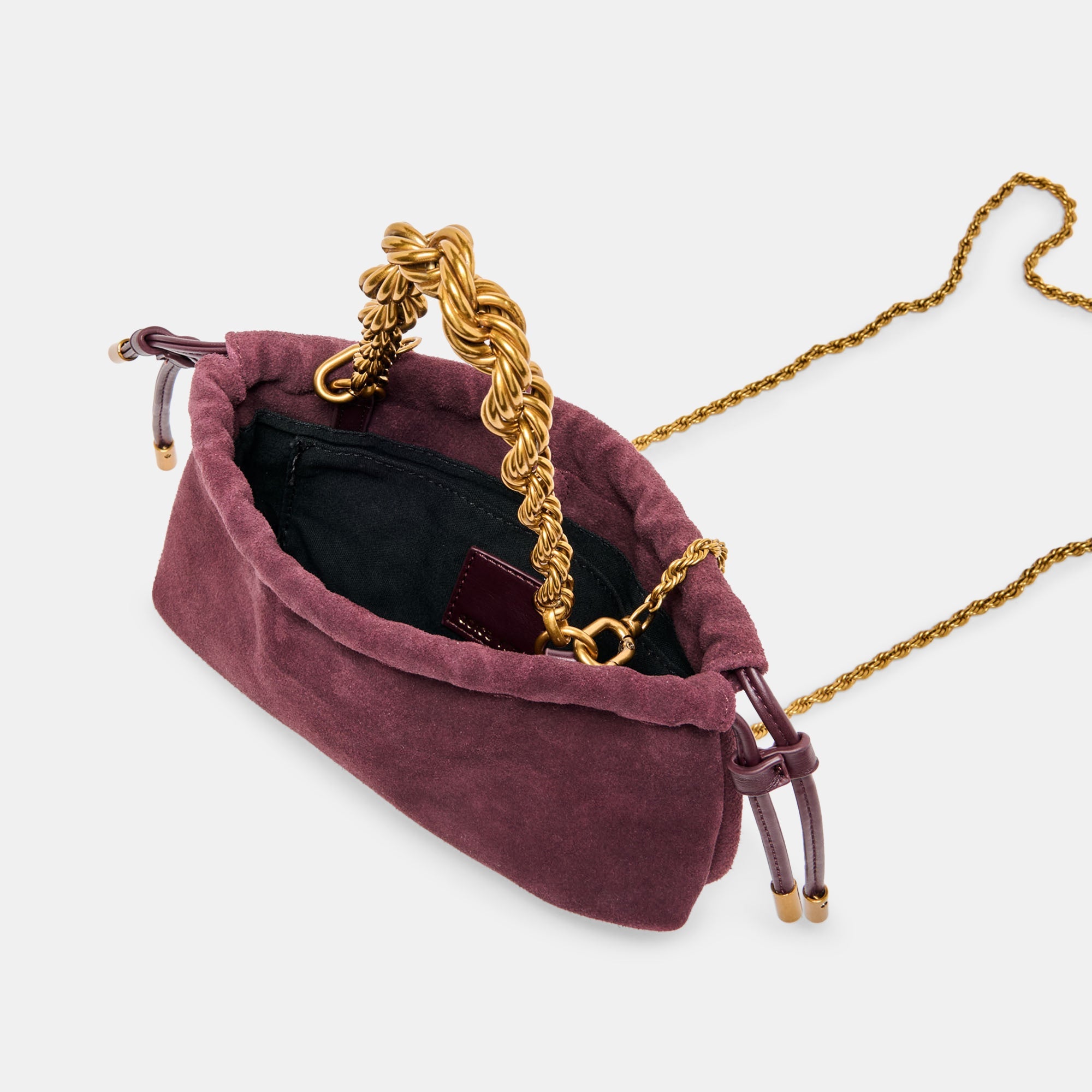 Cleo Burgundy Suede Crossbody | Dolce Vita Women