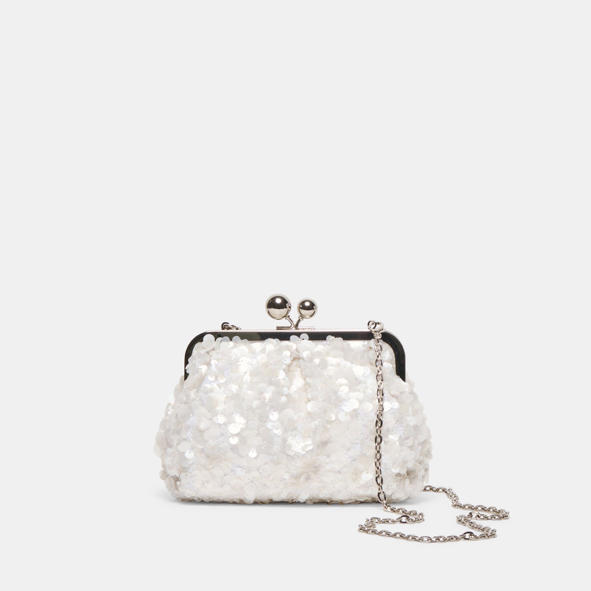 Kendall White Sequin Clutch | Dolce Vita Women