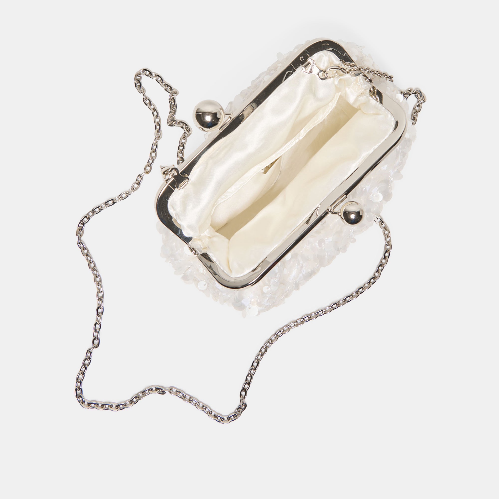 Kendall White Sequin Clutch | Dolce Vita Women