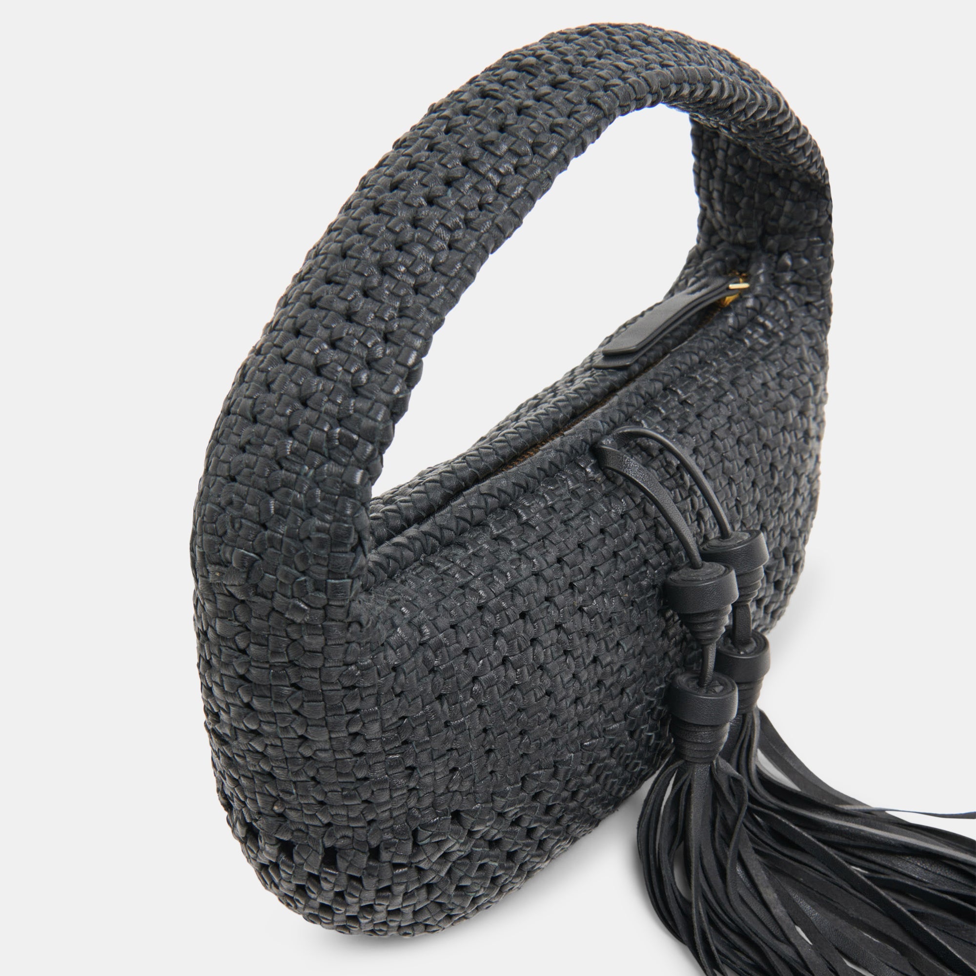 Zenia Black Leather Handbag | Women Dolce Vita