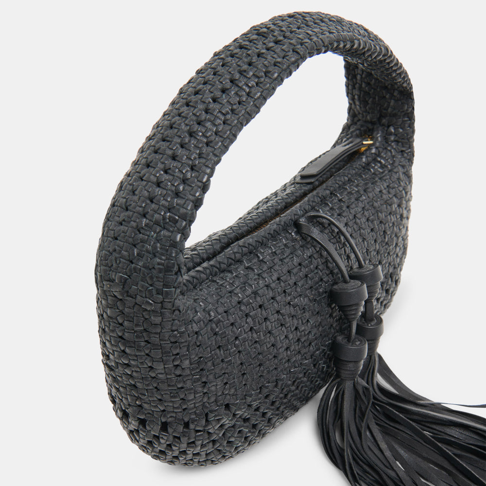 Zenia Black Leather Handbag | Women Dolce Vita