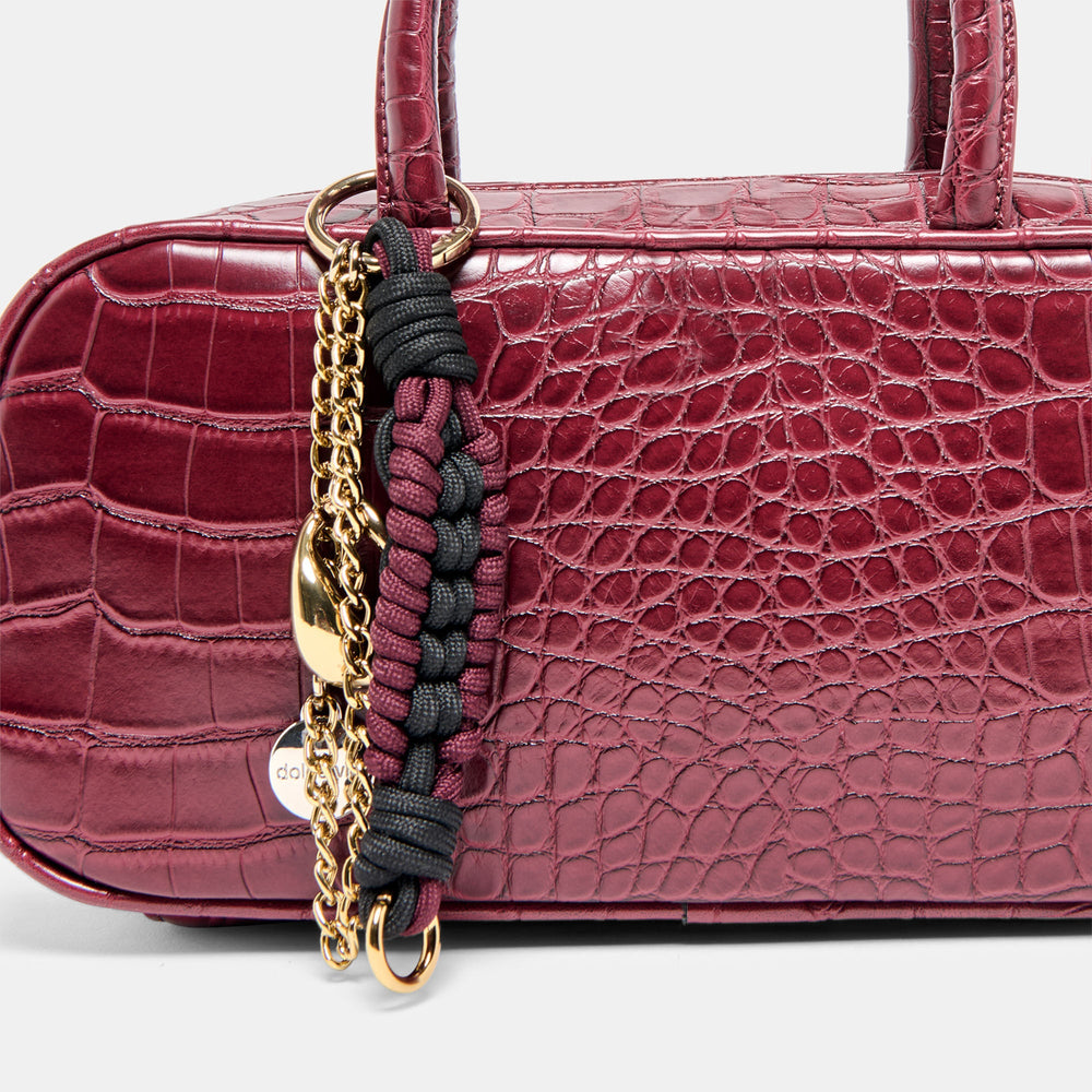 Flyn Burgundy Croco Stella Handbag | Women Dolce Vita