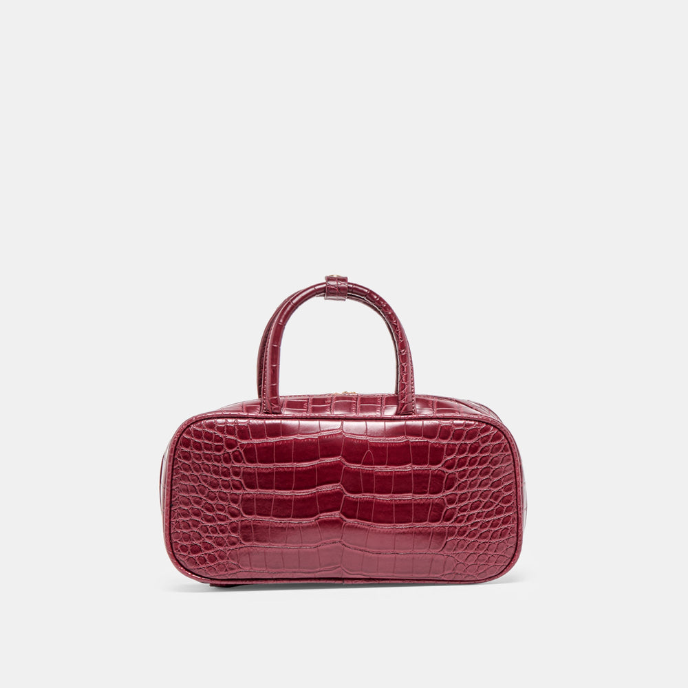 Flyn Burgundy Croco Stella Handbag | Women Dolce Vita