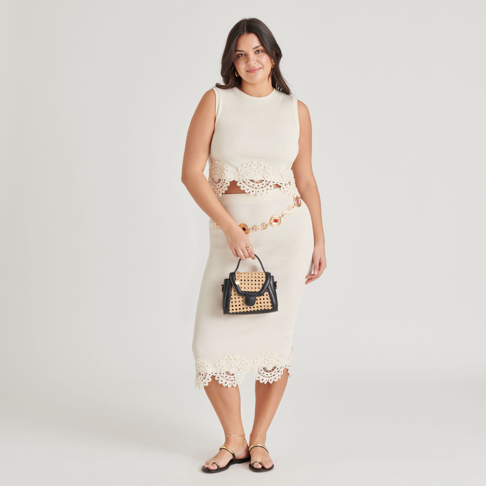 TROPEZ CROSSBODY BLACK NATURAL CANE | Dolce Vita Women