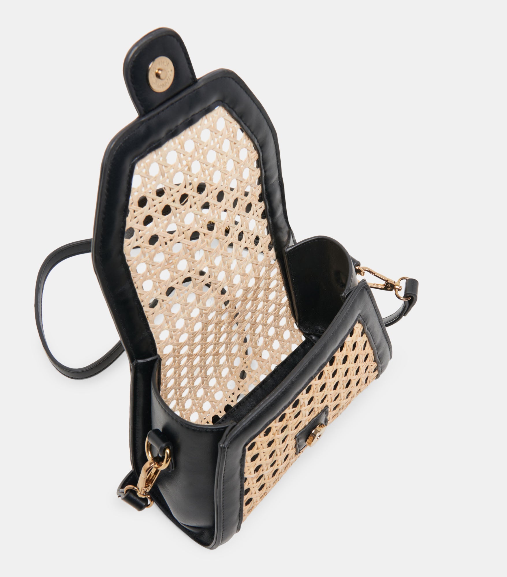 TROPEZ CROSSBODY BLACK NATURAL CANE | Dolce Vita Women