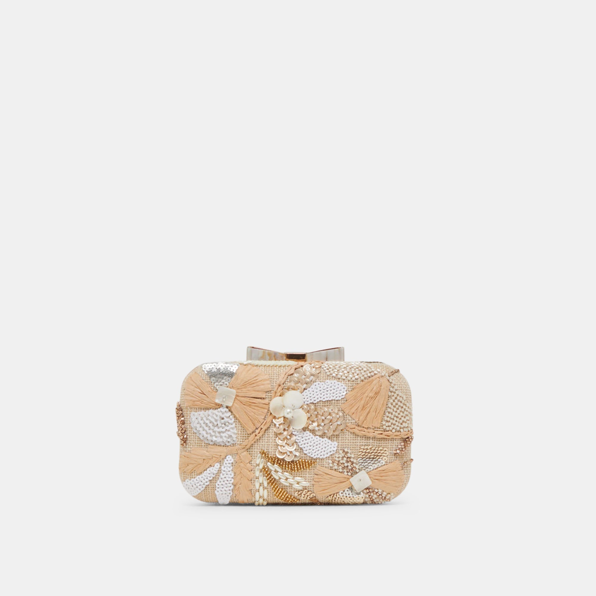 DAISY CLUTCH NATURAL MULTI BEADED | Women Dolce Vita