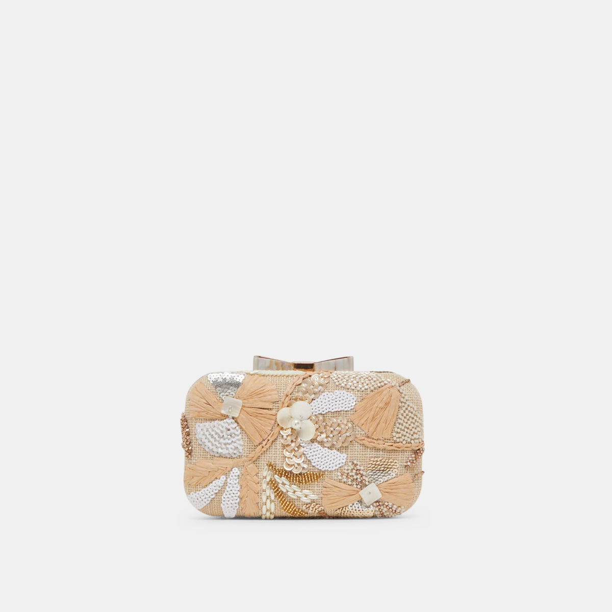 DAISY CLUTCH NATURAL MULTI BEADED | Women Dolce Vita