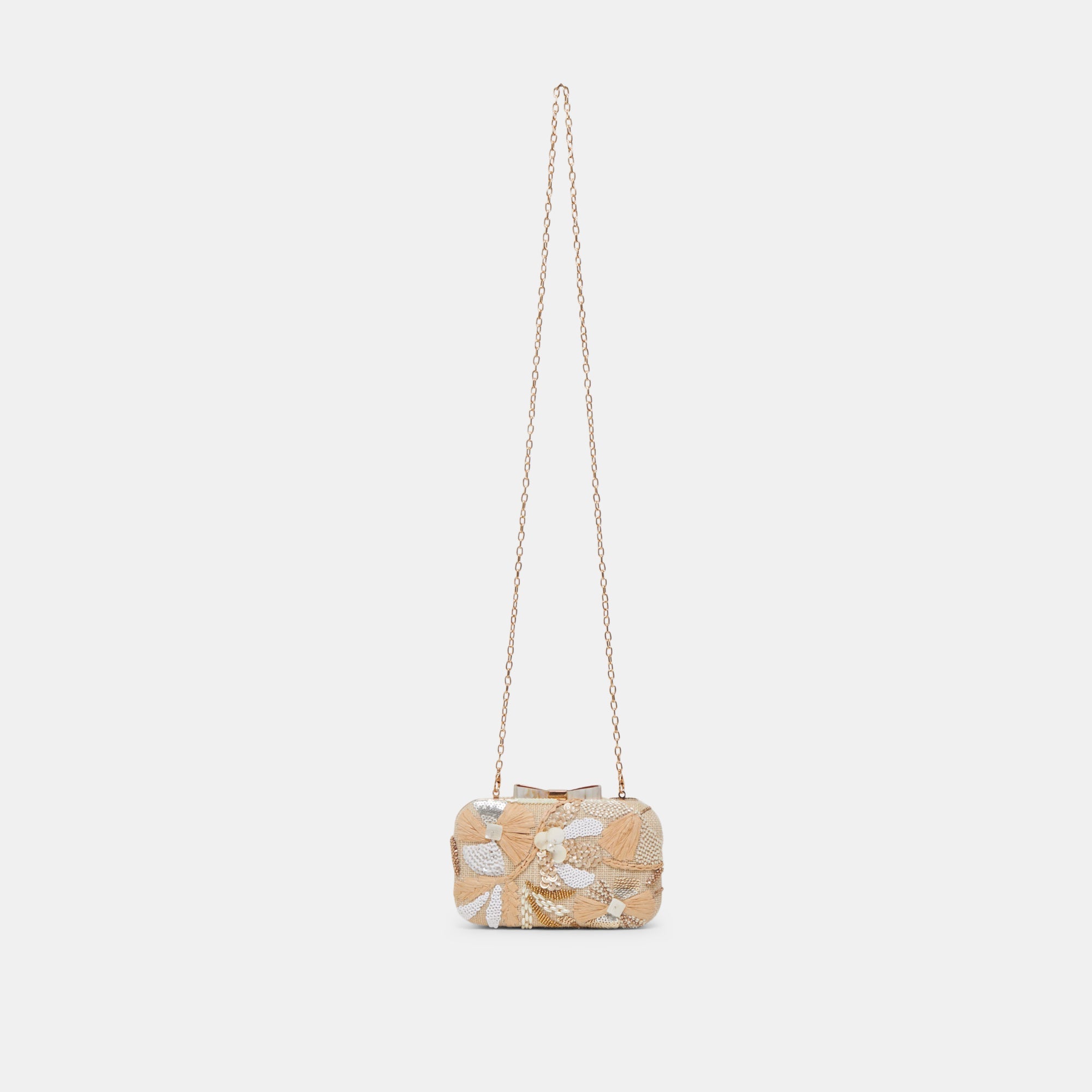 DAISY CLUTCH NATURAL MULTI BEADED | Women Dolce Vita