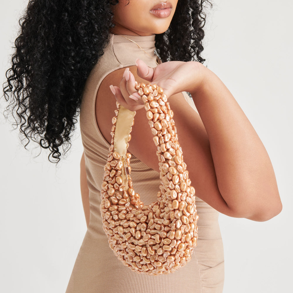 PEARLA SHOULDER BAG GOLD FAUX PEARL | Dolce Vita Women