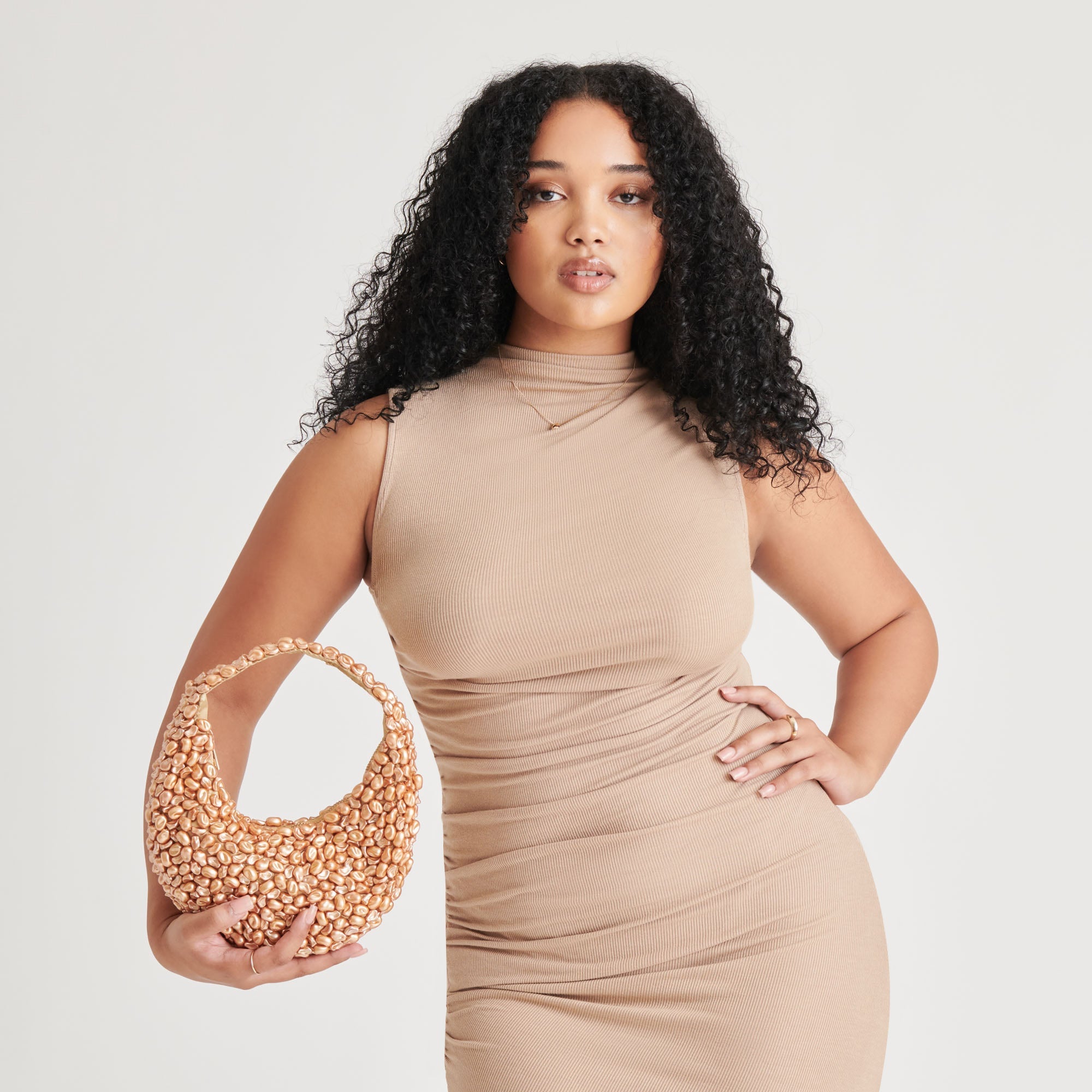 PEARLA SHOULDER BAG GOLD FAUX PEARL | Dolce Vita Women