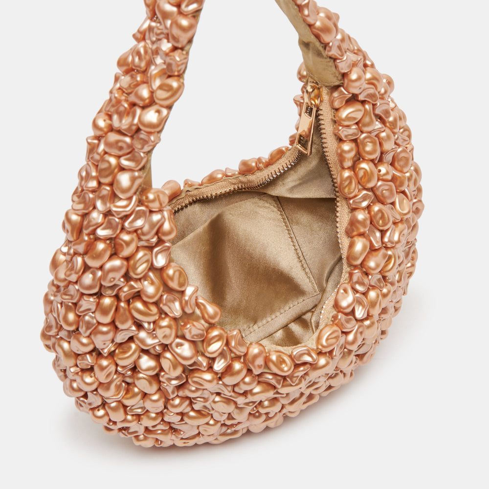 PEARLA SHOULDER BAG GOLD FAUX PEARL | Dolce Vita Women