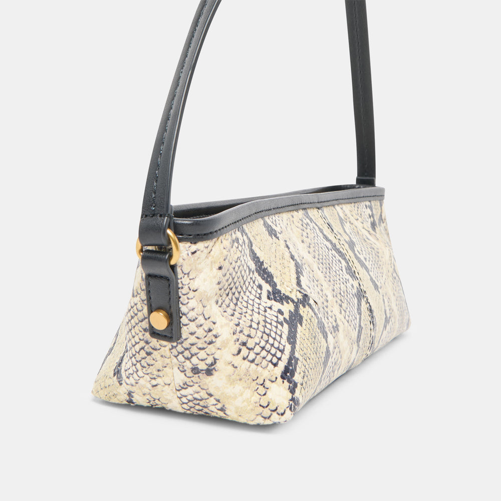 Savaii Black White Snake Stella Shoulder Bag | Women Dolce Vita