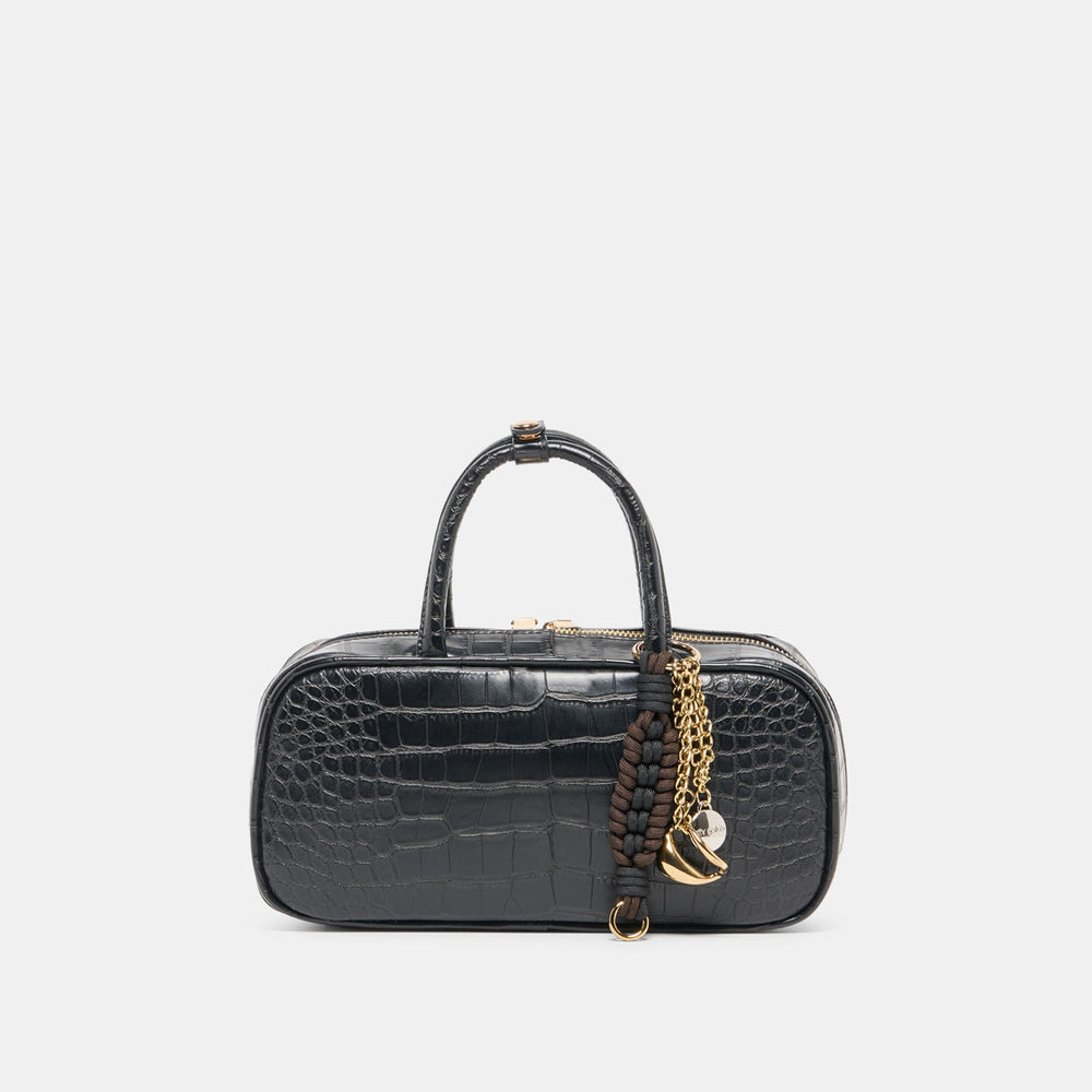Flyn Black Croco Stella Handbag | Dolce Vita Women