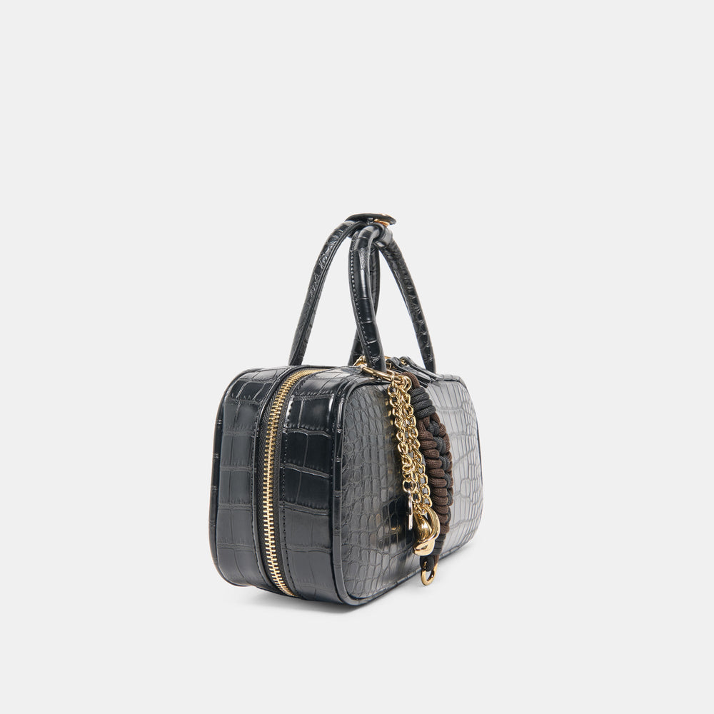 Flyn Black Croco Stella Handbag | Dolce Vita Women