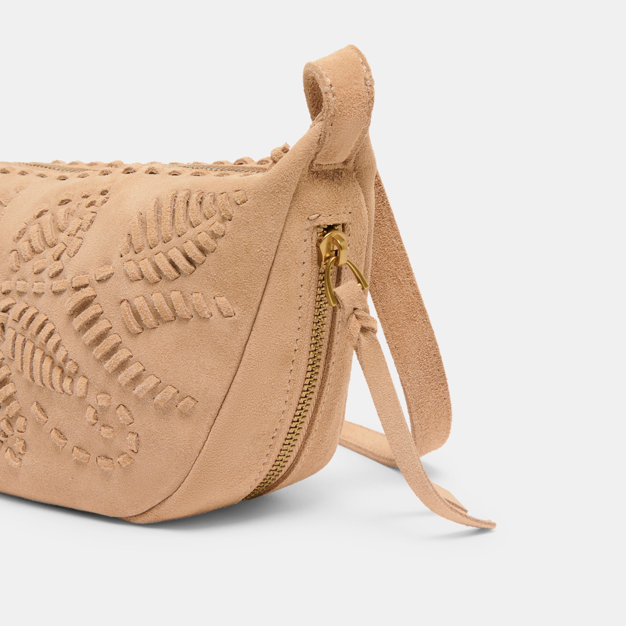 Lipari Beige Suede Crossbody | Dolce Vita Women