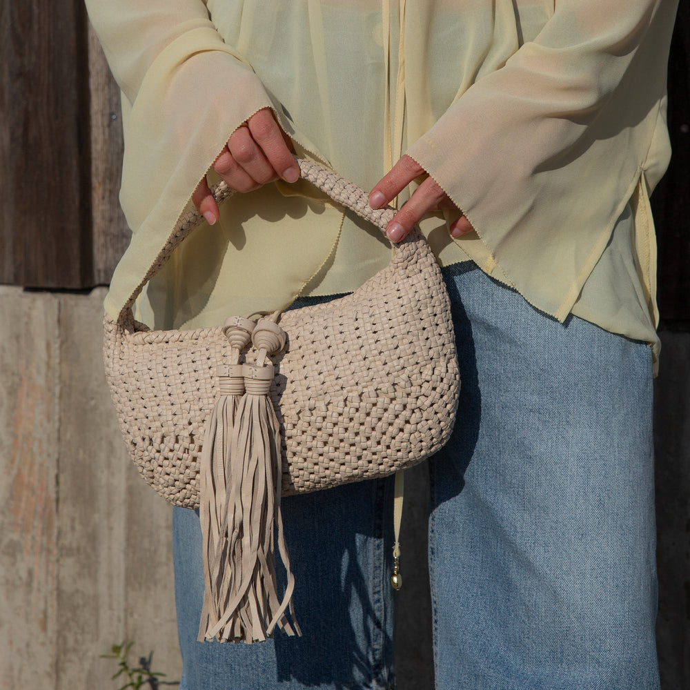 Zenia Bone Leather Handbag | Women Dolce Vita