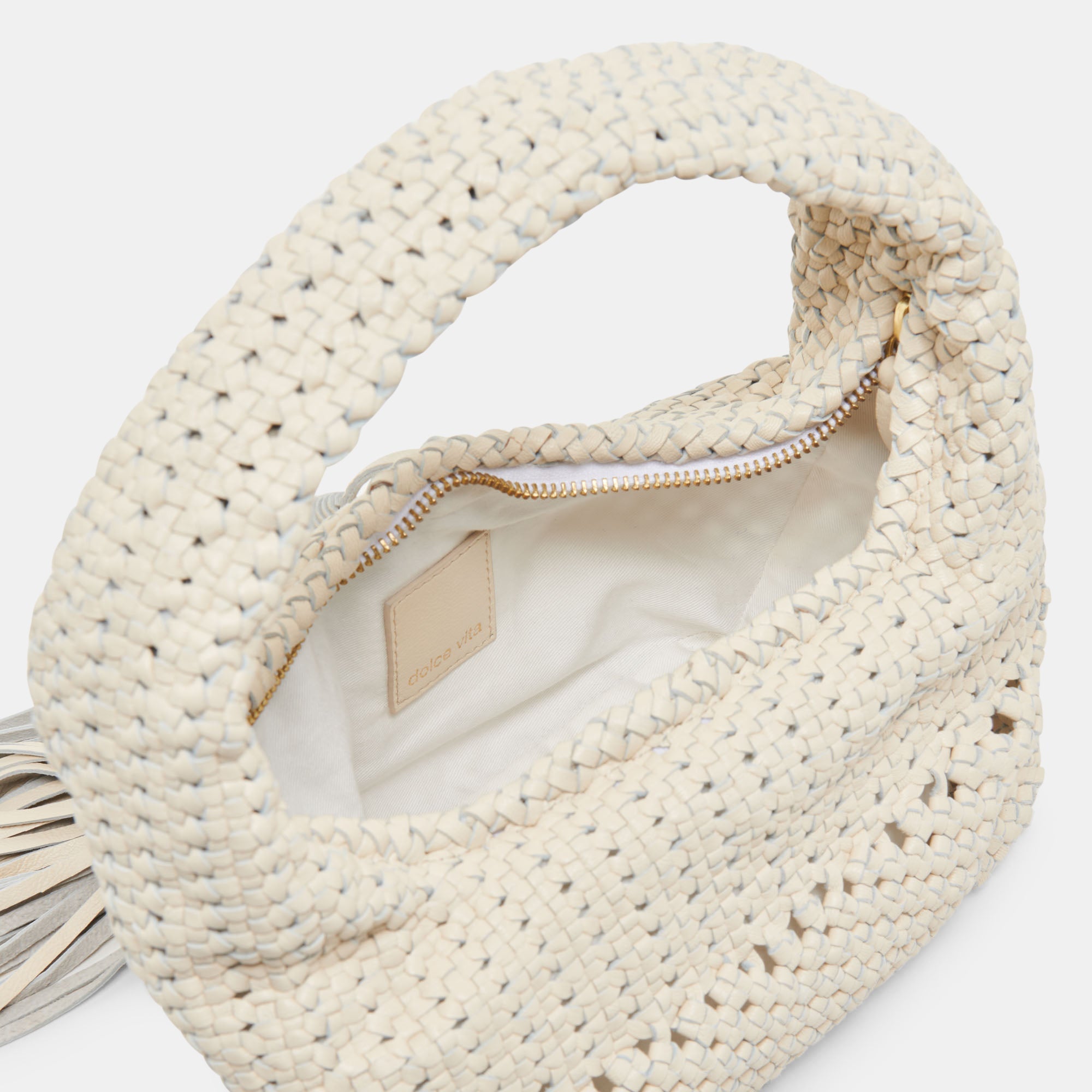 Zenia Bone Leather Handbag | Women Dolce Vita