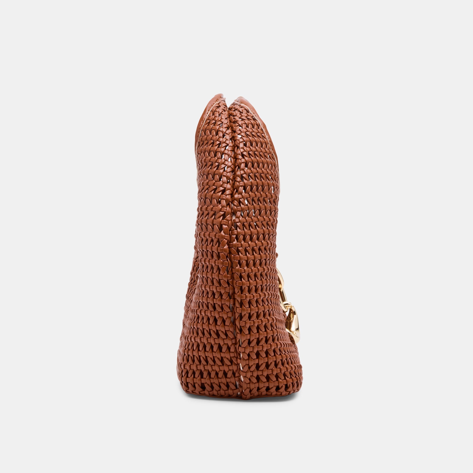 Dahlia Cognac Stella Woven Handbag | Women Dolce Vita