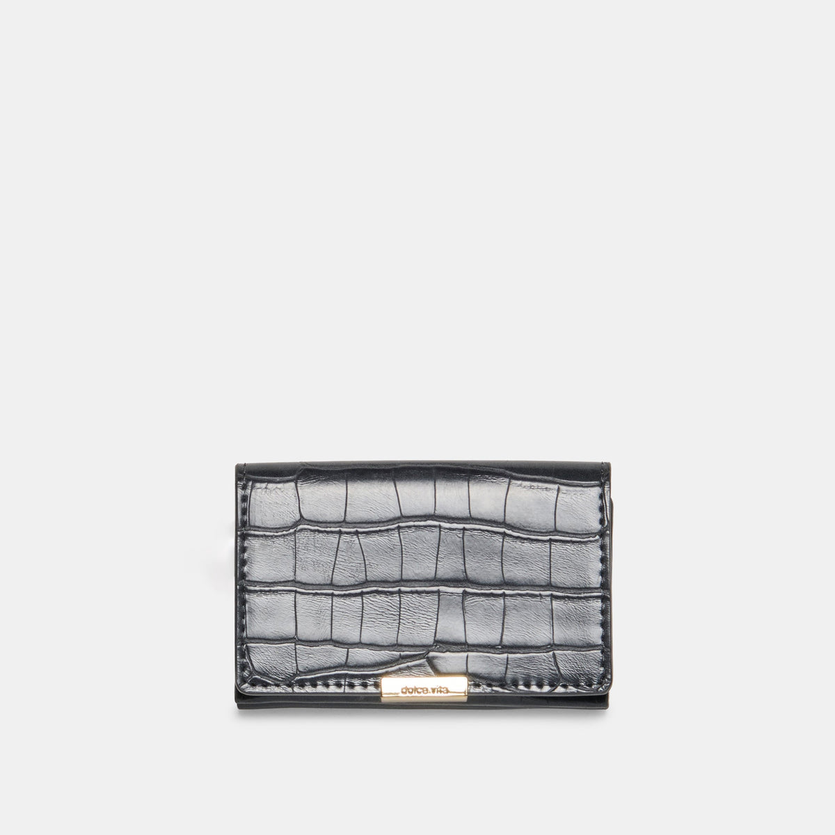 Mini-Me Grey Croco Stella Wallet | Dolce Vita Women