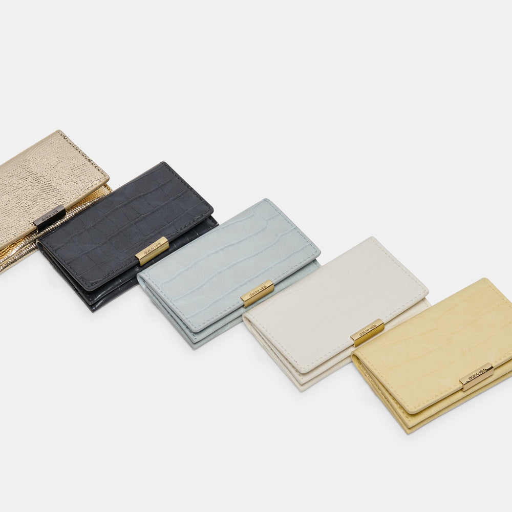 Mini-Me Grey Croco Stella Wallet | Dolce Vita Women
