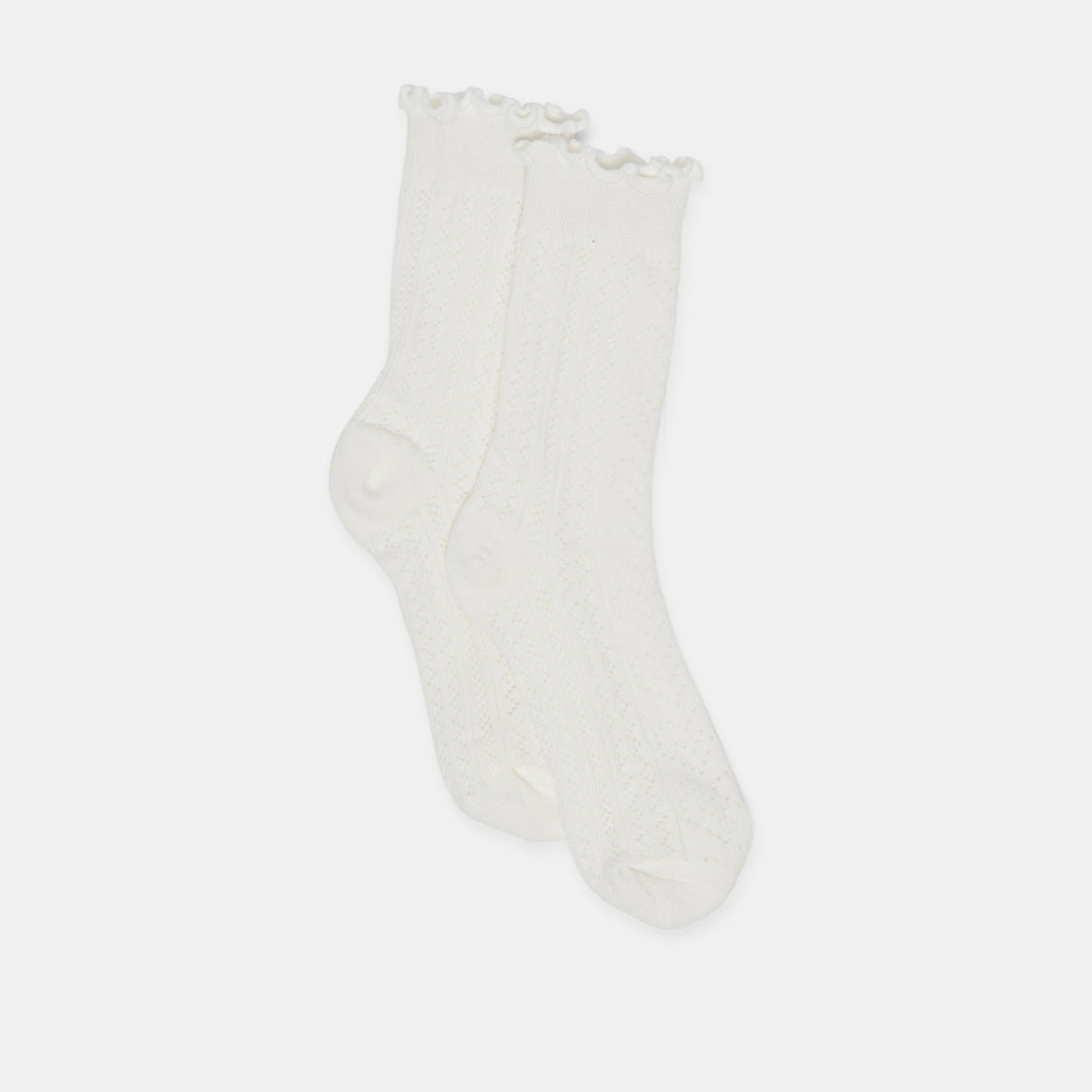POINTELLE SOCKS WHITE | Women Dolce Vita