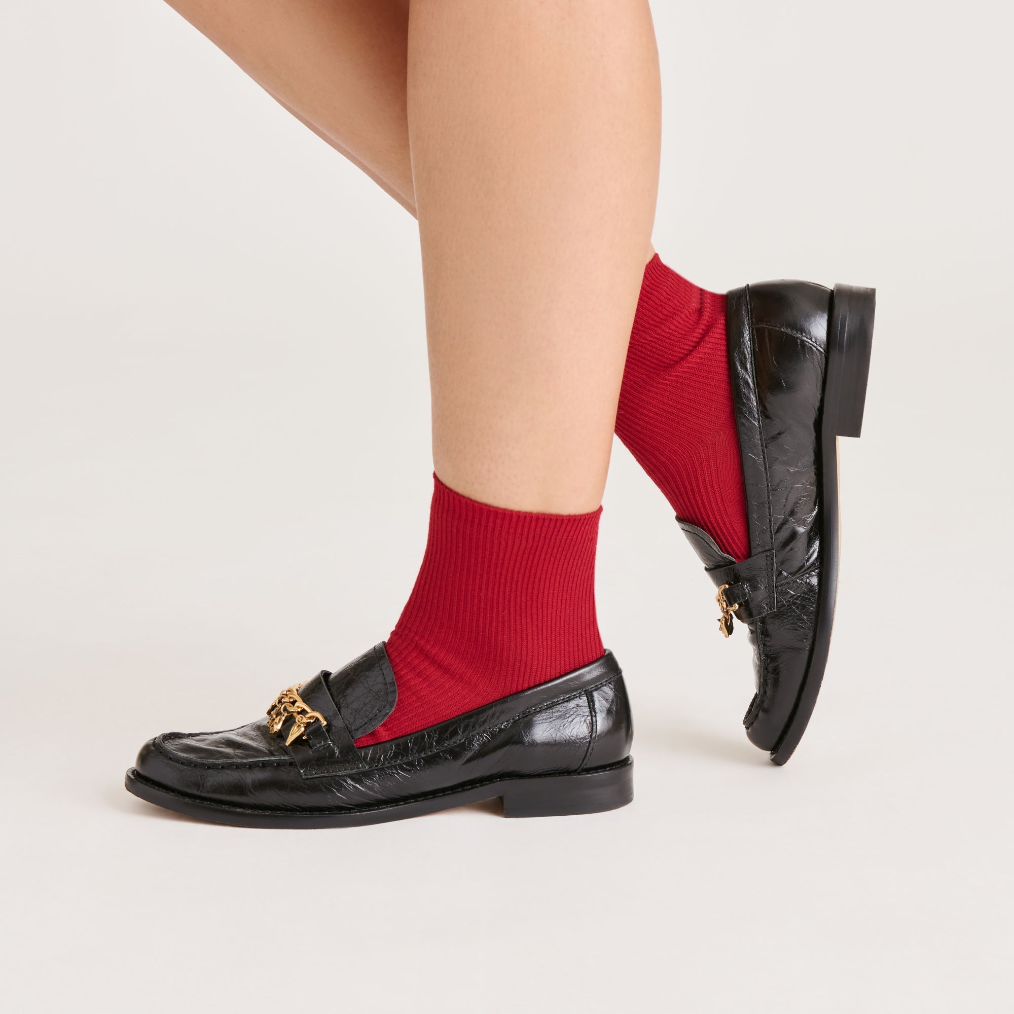 5 Pack Embroidered Rib White Black Multi Anklet Socks | Women Dolce Vita