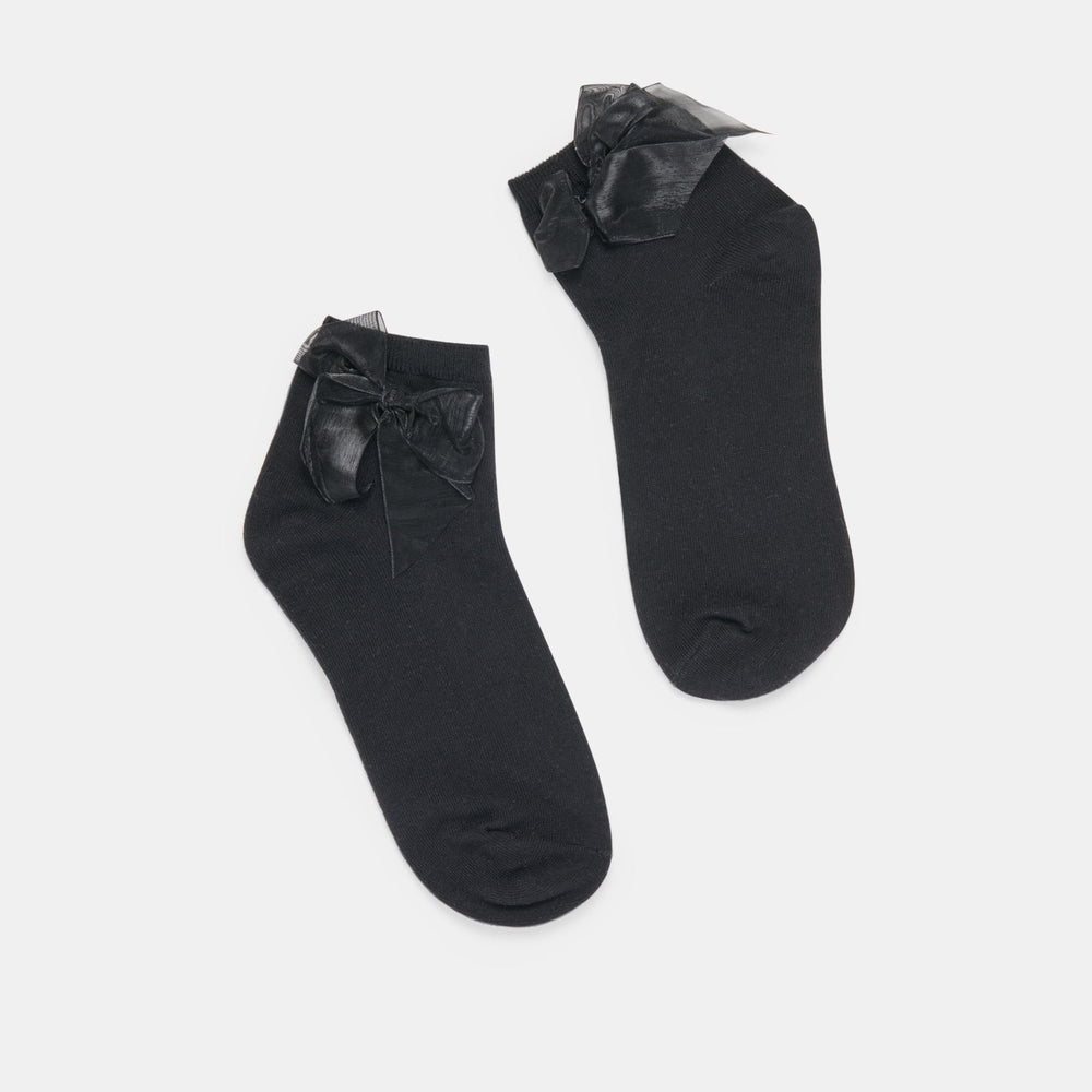 Bow Black Anklet Socks | Dolce Vita Women