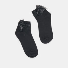 Bow Black Anklet Socks | Dolce Vita Women