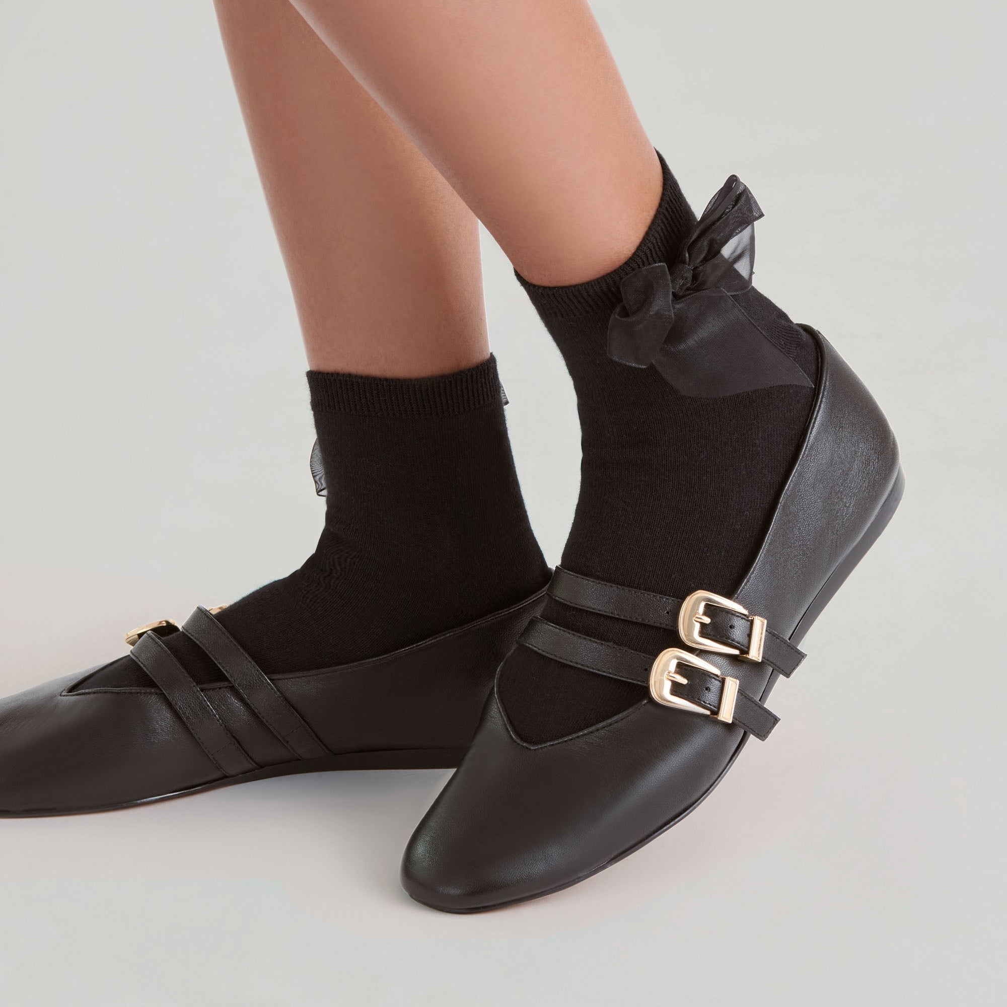 Bow Black Anklet Socks | Dolce Vita Women
