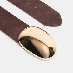 Bubble Mahogany Gold Buckle Belt | Dolce Vita Women