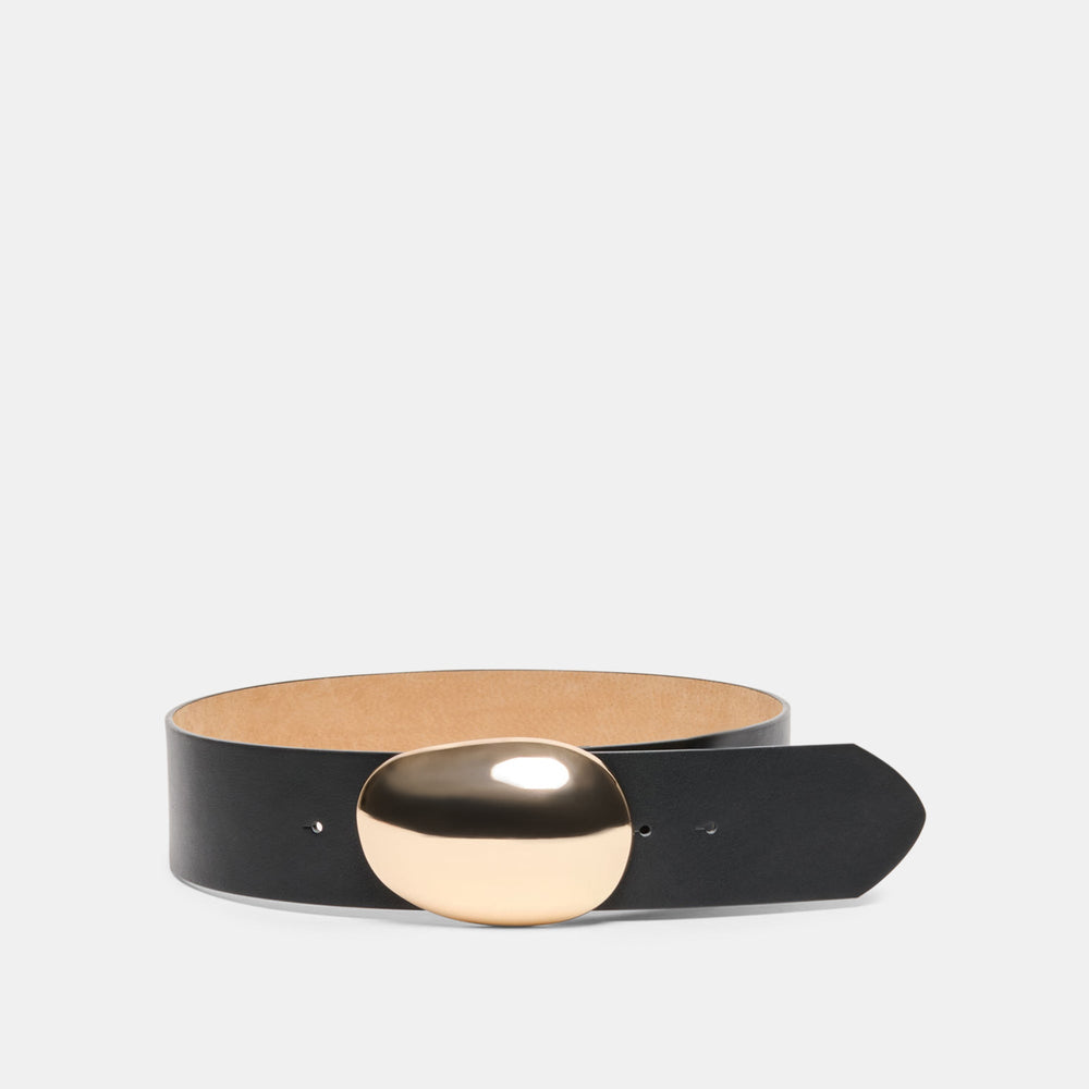 Bubble Black Gold Buckle Belt | Women Dolce Vita