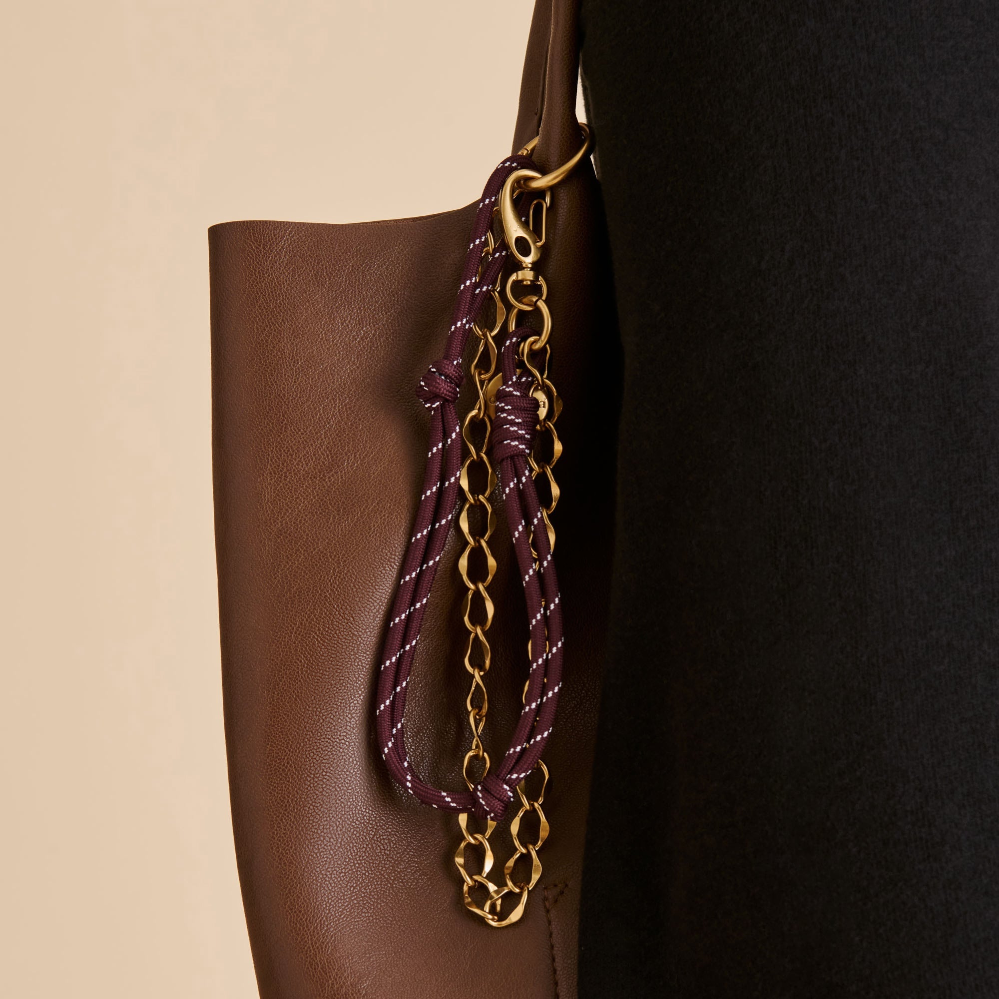 Rope + Chain Burgundy Multi Bag Charm | Dolce Vita Women