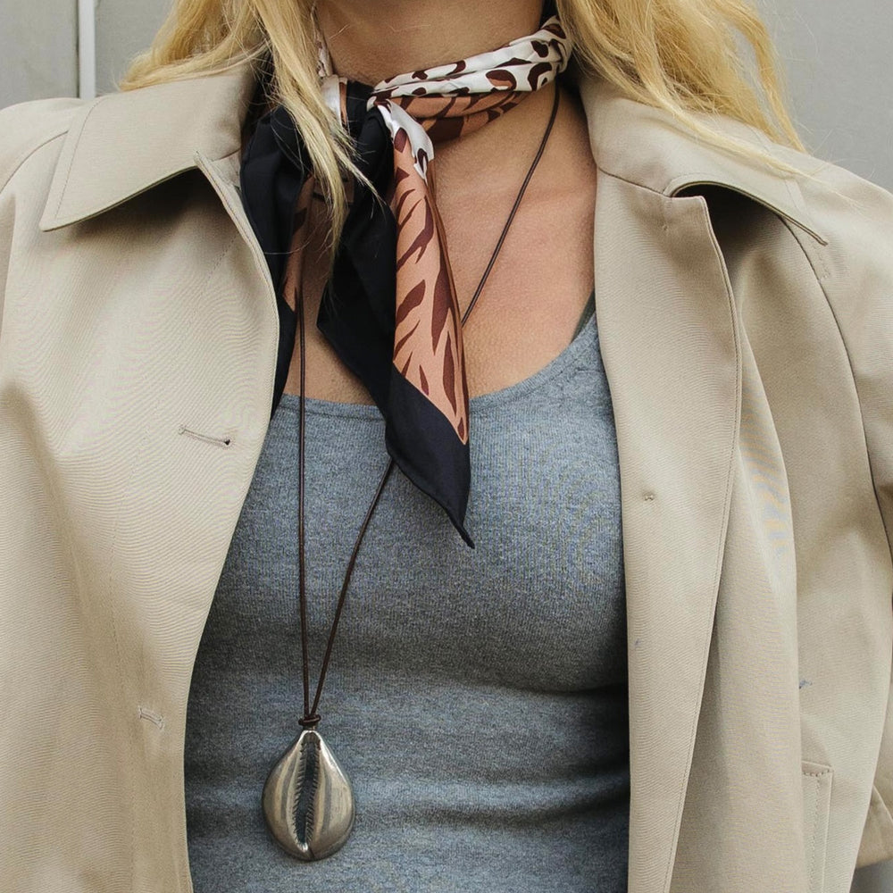 Animal Print Brown Multi Silk Scarf | Women Dolce Vita