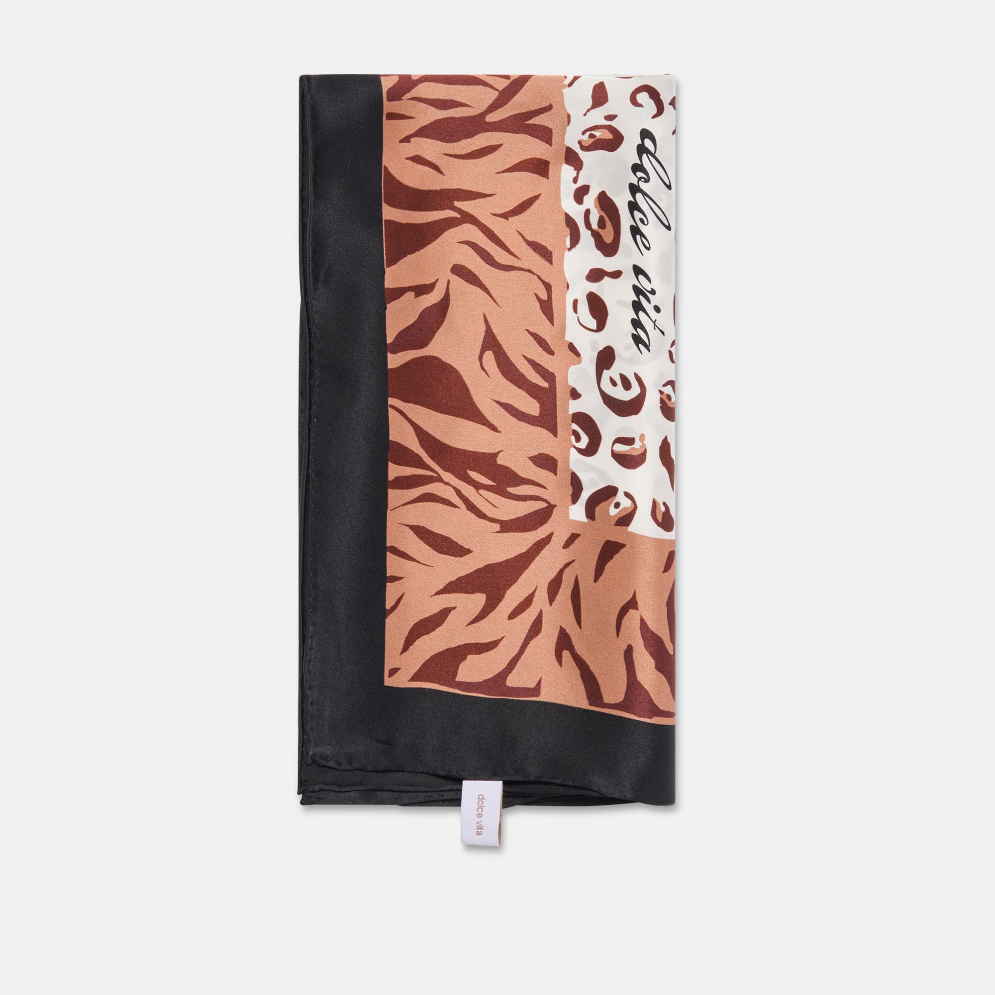 Animal Print Brown Multi Silk Scarf | Women Dolce Vita