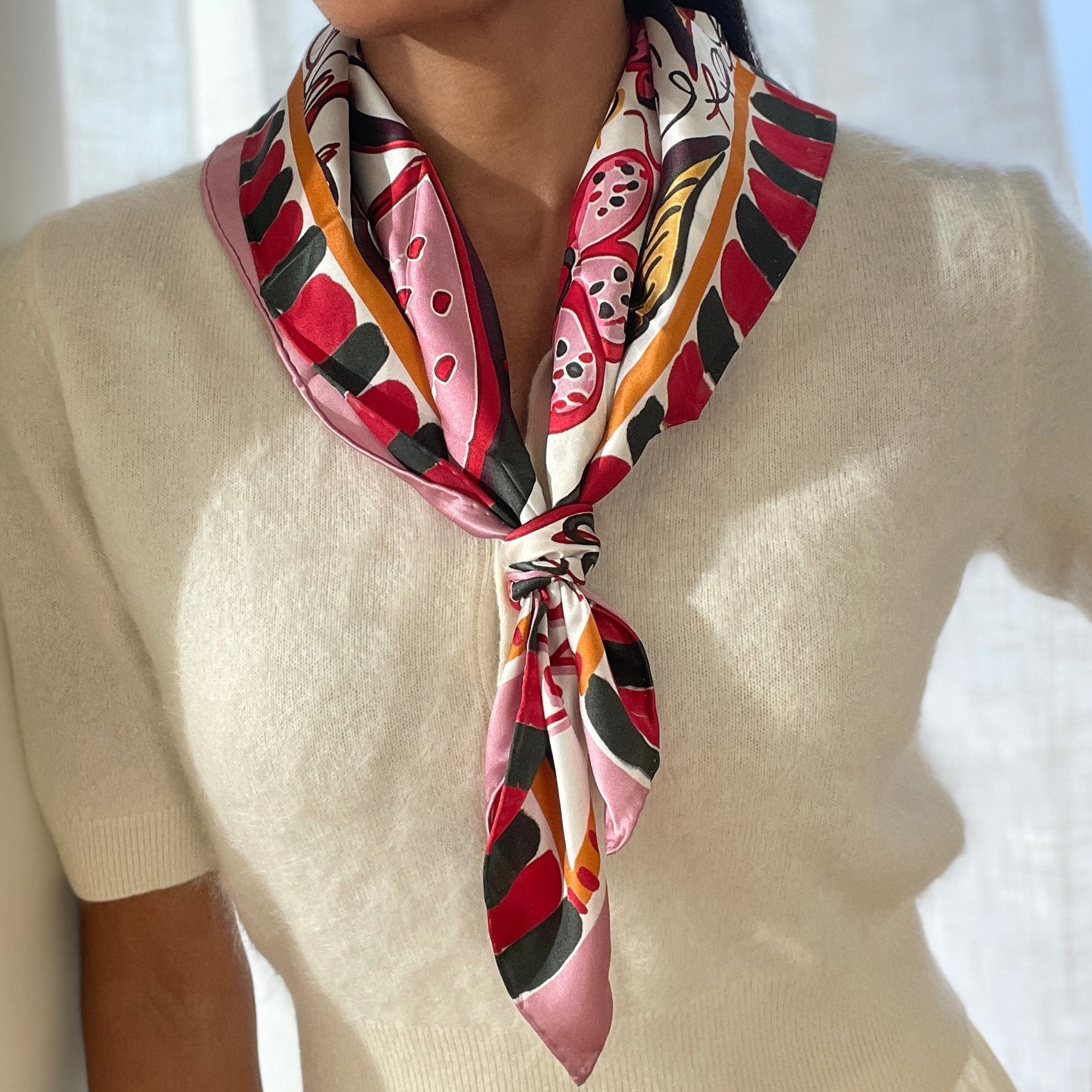 Fruit Pink Multi Scarf | Women Dolce Vita