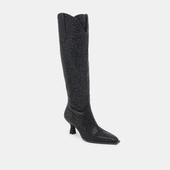 ARIANA CRYSTAL BOOTS BLACK METALLIC CRYSTAL | Dolce Vita Women