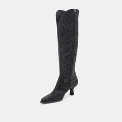 ARIANA CRYSTAL BOOTS BLACK METALLIC CRYSTAL | Dolce Vita Women