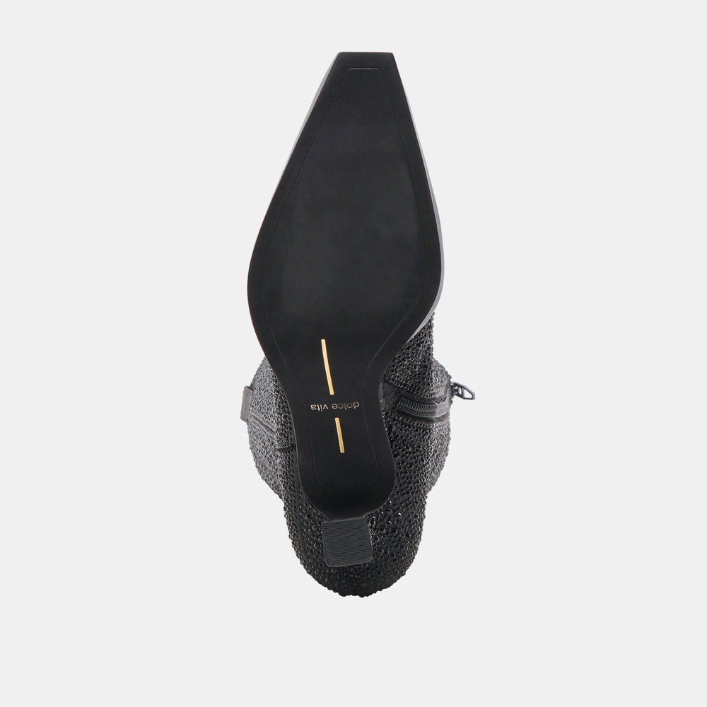 ARIANA CRYSTAL BOOTS BLACK METALLIC CRYSTAL | Dolce Vita Women