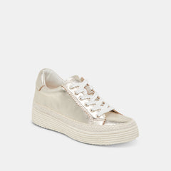 LENNIX SNEAKERS LIGHT GOLD METALLIC LEATHER | Dolce Vita Women